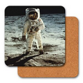 4" Square Coaster w/ 3D Lenticular Images of Astronaut (Blank)